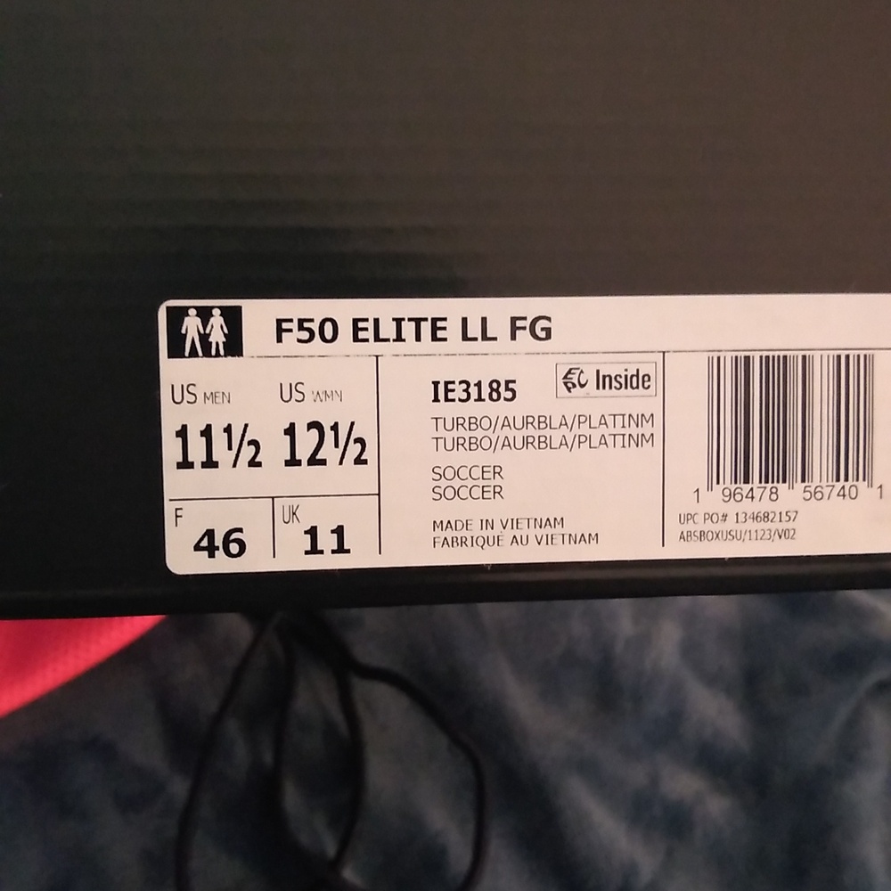 Adidas F50 Laceless Mens Soccer Cleats Size 11.5 With Sprintweb - Picture 6 of 6